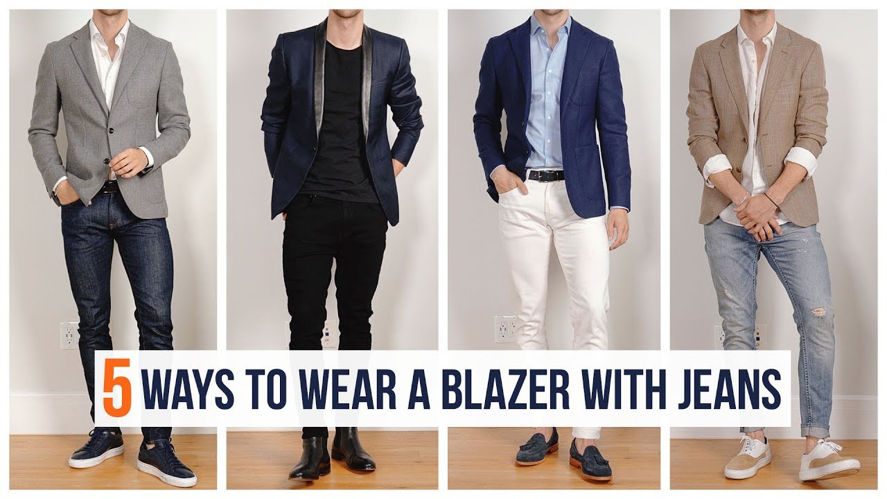 How to Wear a Suit Jacket with Jeans [Outfits for Men] - YouTube